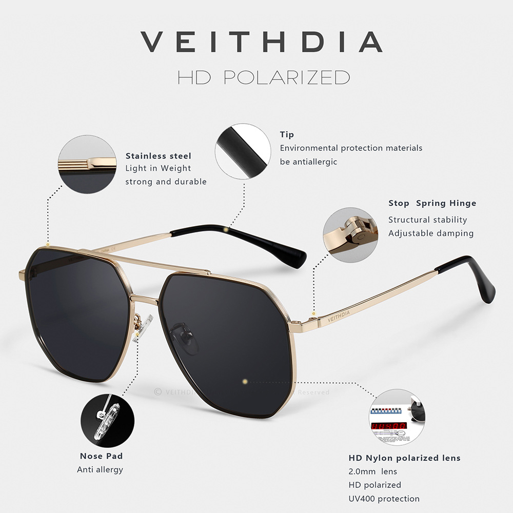 Veithdia Marke Nylon Material  – Sunglasses Aviator Polarized Bewertung und Preis
