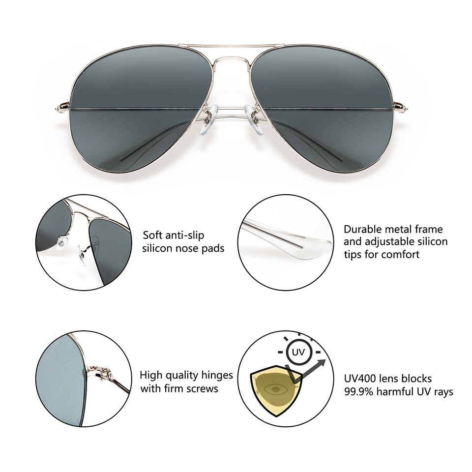 ESNBIE RT 3025 Pilotenspiegel- – Sunglasses Aviator Polarized Bewertung und Preis