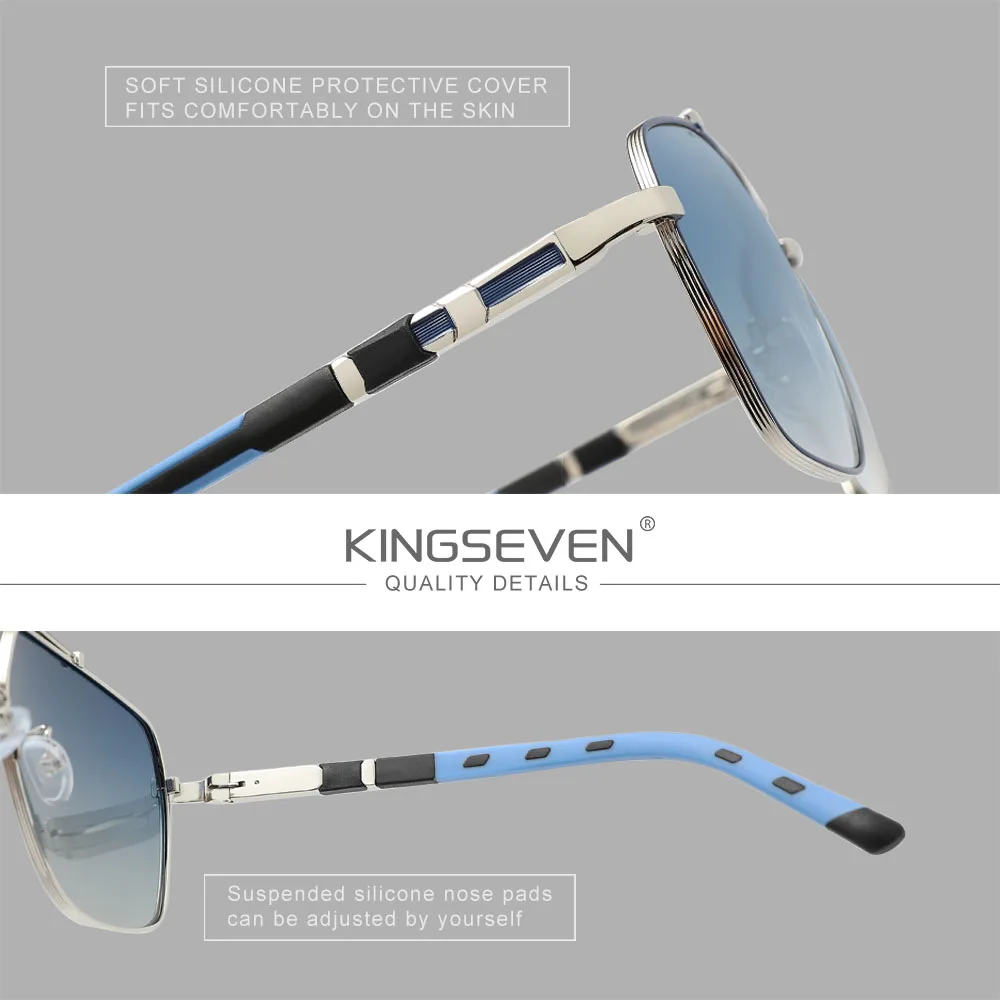 KINGSEVEN Neue Luxus Sonnenbri – Sunglasses Aviator Polarized Bewertung und Preis